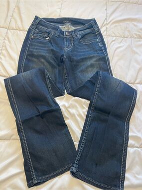 Silver Jeans Dark Blue Flared Denim